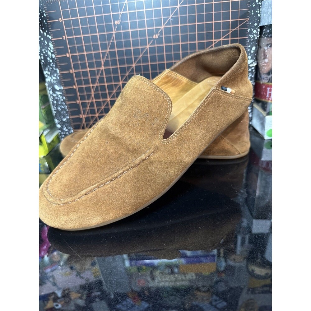 Allen Edmonds Scarsdale 5213 Mens 9D Brown Suede Slip On Loafers Shoes See Pics!